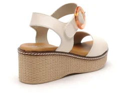 Dorking D9450 Beige Sandales à Talons Femme