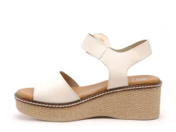 Dorking D9450 Beige Sandales à Talons Femme