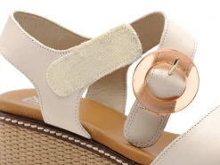 Dorking D9450 Beige Sandales à Talons Femme