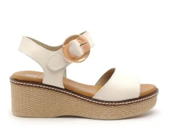 Dorking D9450 Beige Sandales à Talons Femme