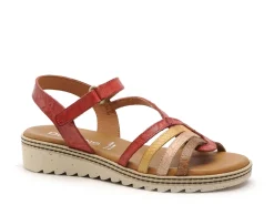 Dorking D9113 Rouge Sandales à Talons Femme