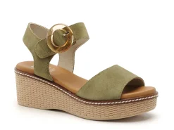 Dorking D9450 Vert Sandales à Talons Femme