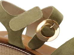 Dorking D9450 Vert Sandales à Talons Femme
