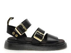Dr Martens GRYPHON STRAP SANDAL Noir Sandales Plates Femme