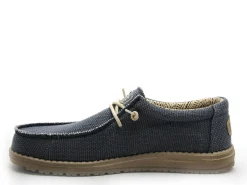 DUDE WALLY BRAIDED Bleu Mocassins Homme