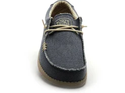 DUDE WALLY BRAIDED Bleu Mocassins Homme