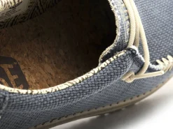DUDE WALLY BRAIDED Bleu Mocassins Homme