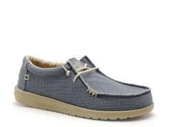 DUDE WALLY BRAIDED 40003 Bleu Mocassins Homme