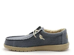 DUDE WALLY BRAIDED 40003 Bleu Mocassins Homme