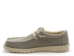 DUDE WALLY BRAIDED 40003 Kaki Mocassins Homme