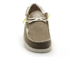DUDE WALLY BRAIDED Marron Mocassins Homme