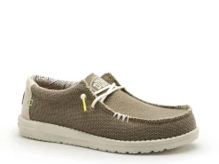 DUDE WALLY BRAIDED Marron Mocassins Homme