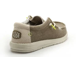 DUDE WALLY BRAIDED Marron Mocassins Homme
