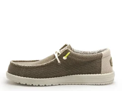 DUDE WALLY BRAIDED Marron Mocassins Homme