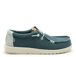 DUDE WALLY BRAIDED 40003 Vert Mocassins Homme