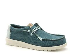 DUDE WALLY BRAIDED 40003 Vert Mocassins Homme