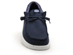DUDE WALLY SPORT MESH Bleu Mocassins Homme