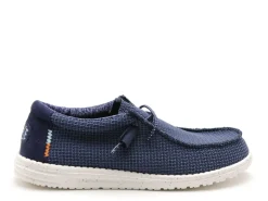 DUDE WALLY SPORTMESH 40403 Bleu Mocassins Homme