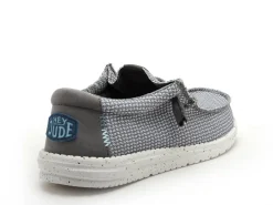 DUDE WALLY SPORT MESH Gris Mocassins Homme
