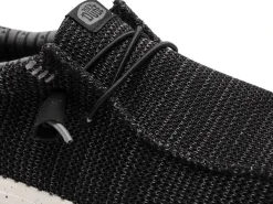 DUDE WALLY STRECH SOX 41838 Noir Mocassins Homme