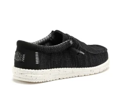DUDE WALLY STRECH SOX 41838 Noir Mocassins Homme