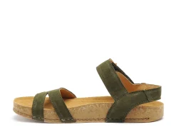 El Naturalista BALANCE N5790 Kaki Sandales Plates Femme