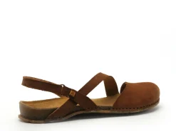 El Naturalista PANGLAO 5813 Marron Sandales Plates Femme