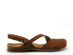 El Naturalista PANGLAO 5813 Marron Sandales Plates Femme