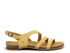 El Naturalista PANGLAO N5811 Jaune Sandales Plates Femme