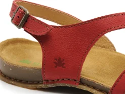 El Naturalista PANGLAO N5811 Rouge Sandales Plates Femme