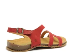 El Naturalista PANGLAO N5811 Rouge Sandales Plates Femme