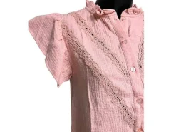 Emma Ella Chemisier Rose N6304 Chemisiers et Tuniques Femme