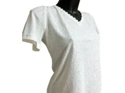 Emma Ella T-Shirt Blanc N2448 T-Shirts Femme