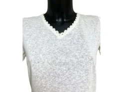 Emma Ella T-Shirt Blanc N2448 T-Shirts Femme