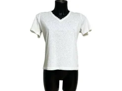 Emma Ella T-Shirt Blanc N2448 T-Shirts Femme