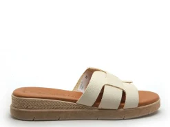 Eva Frutos 5263 Beige Mules et Sabots Plats Femme