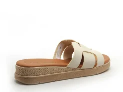 Eva Frutos 5263 Beige Mules et Sabots Plats Femme