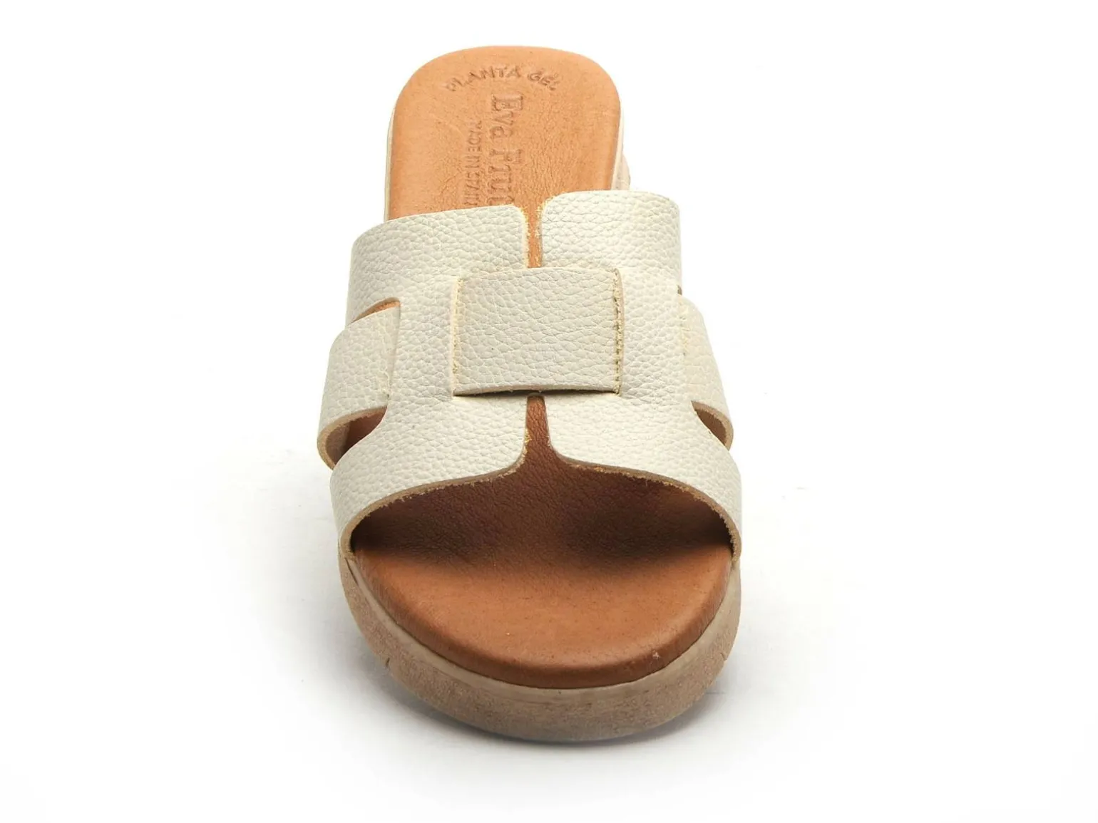 Eva Frutos 5263 Beige Mules et Sabots Plats Femme