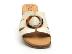 Eva Frutos 3054 Beige Mules et Sabots Plats Femme