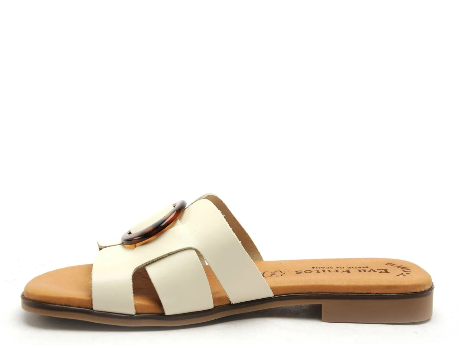Eva Frutos 3054 Beige Mules et Sabots Plats Femme