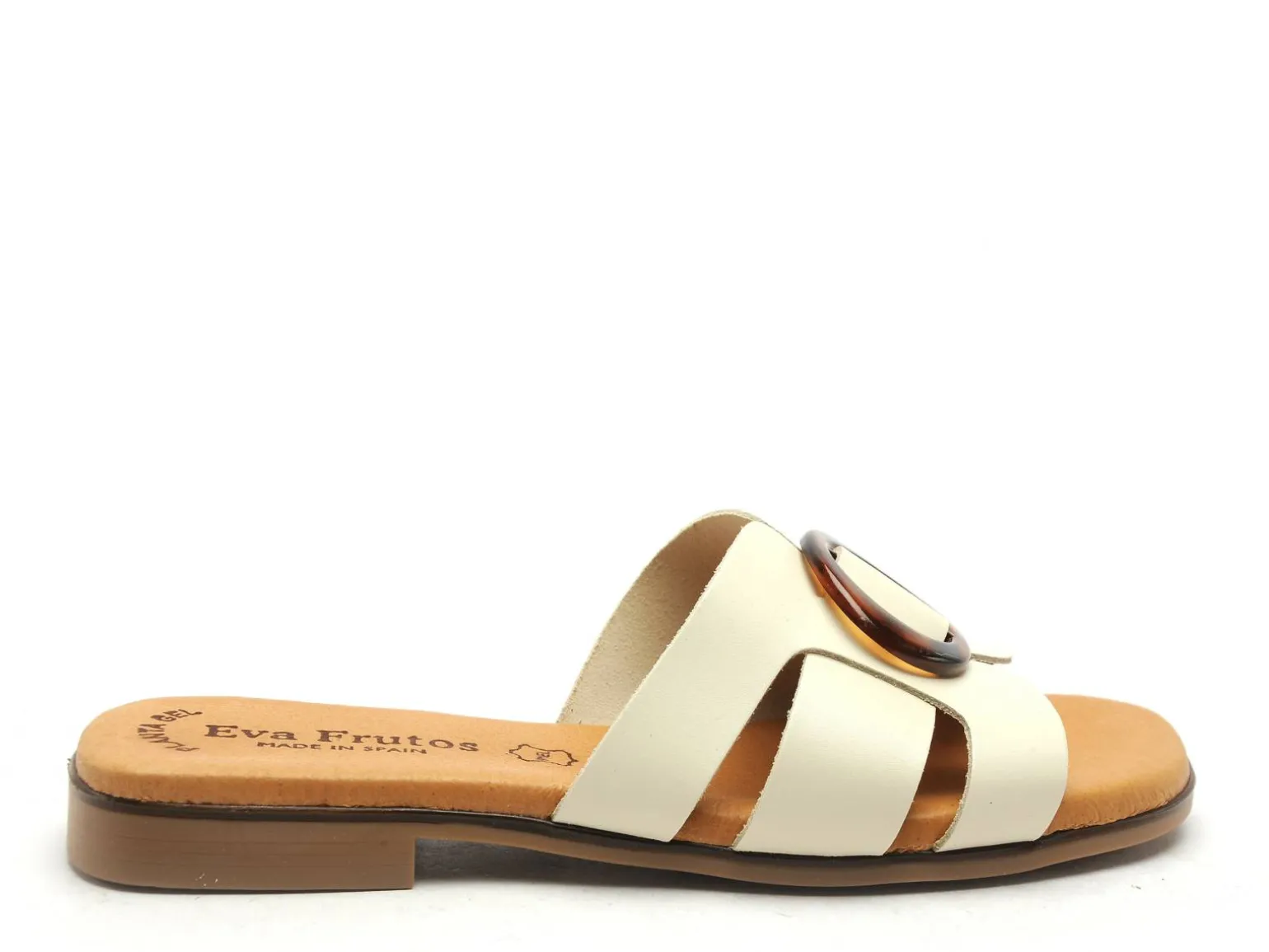 Eva Frutos 3054 Beige Mules et Sabots Plats Femme