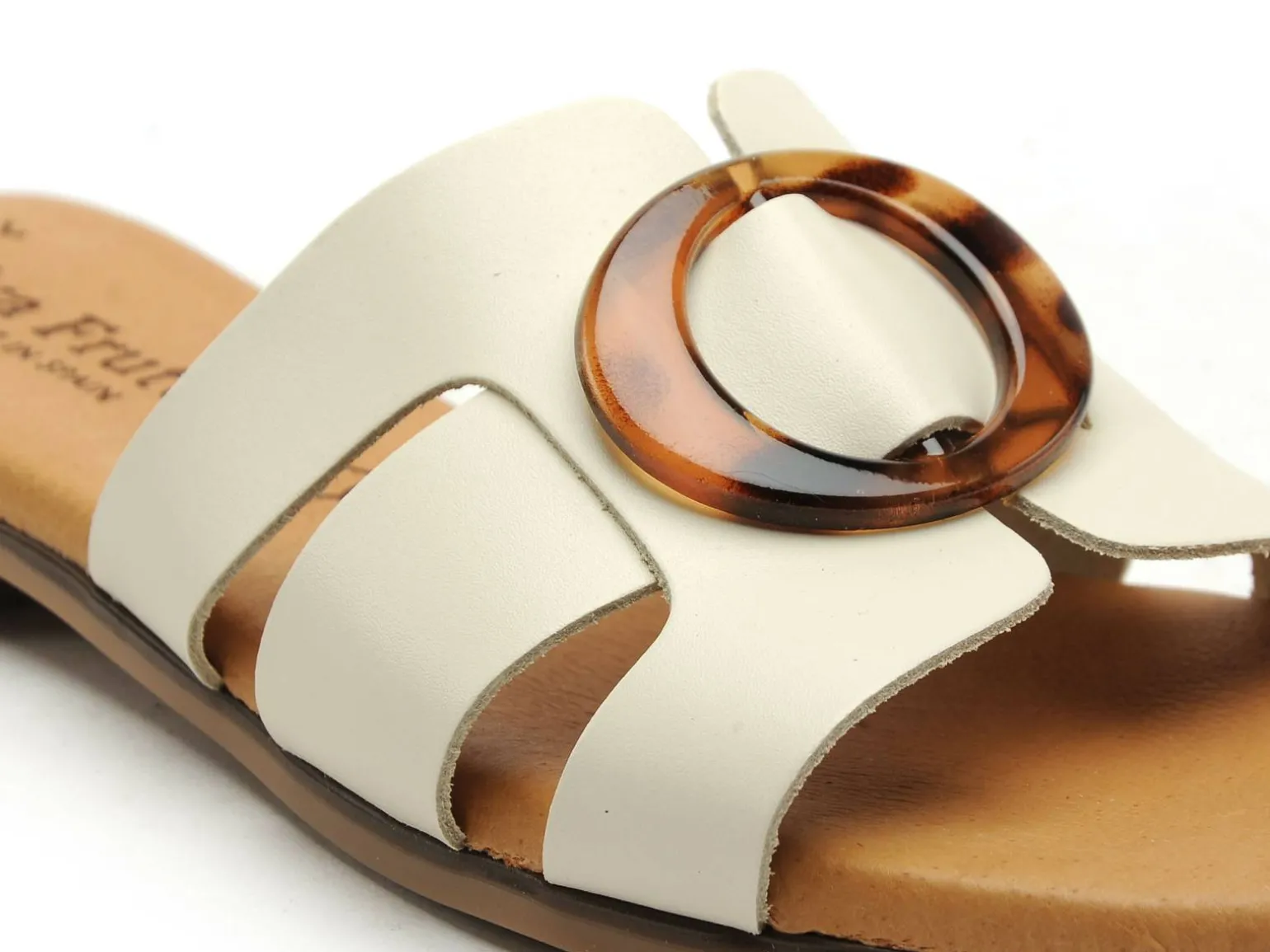 Eva Frutos 3054 Beige Mules et Sabots Plats Femme