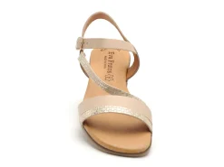 Eva Frutos 3015 Beige Sandales Plates Femme