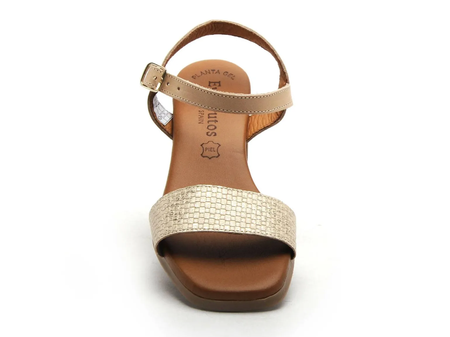 Eva Frutos 3490 Beige Sandales à Talons Femme