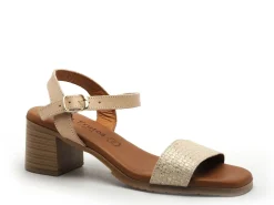 Eva Frutos 3490 Beige Sandales à Talons Femme