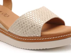 Eva Frutos 569 Beige Sandales à Talons Femme