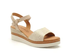 Eva Frutos 569 Beige Sandales à Talons Femme