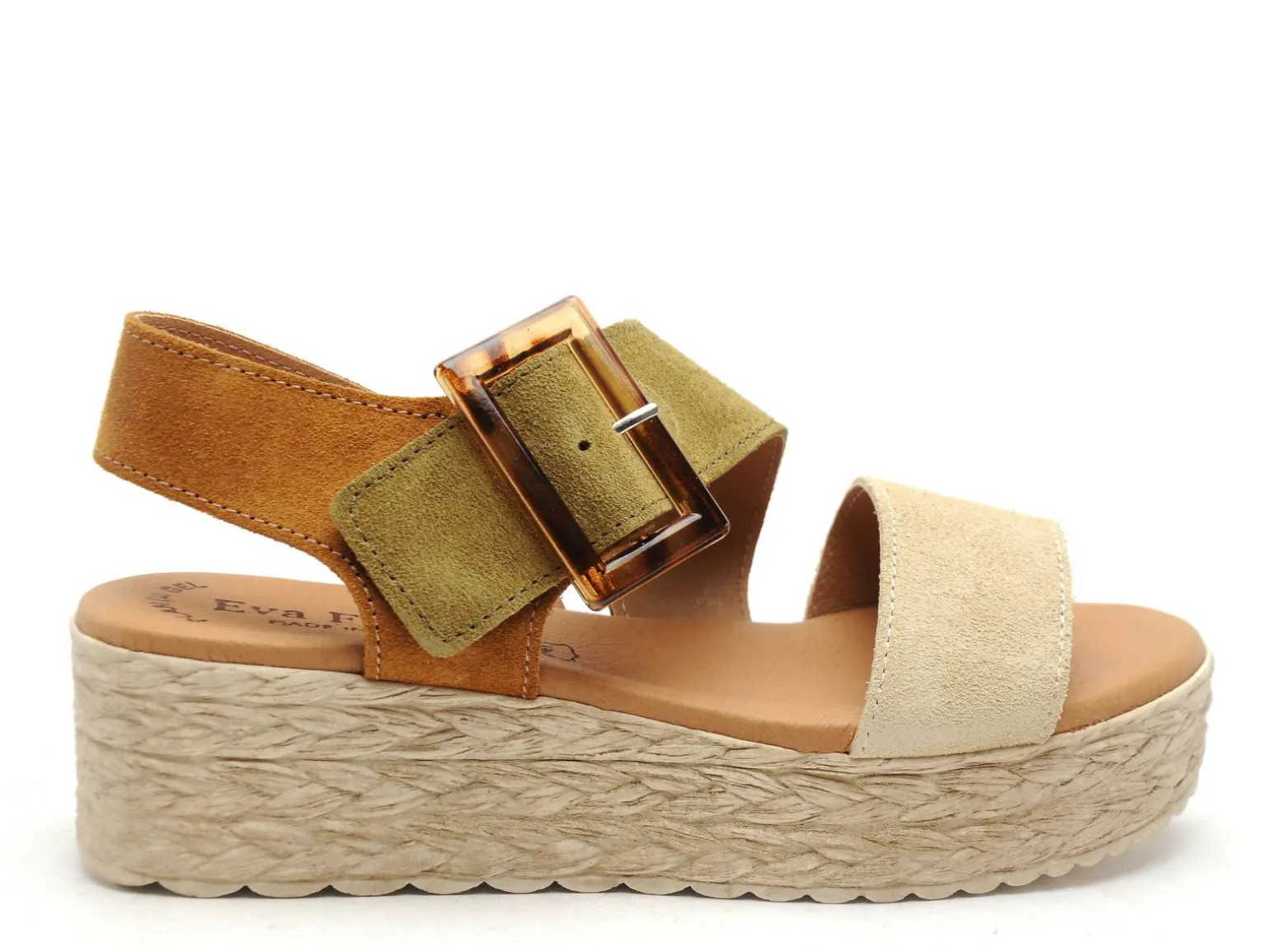 Eva Frutos 718 Beige Sandales à Talons Femme