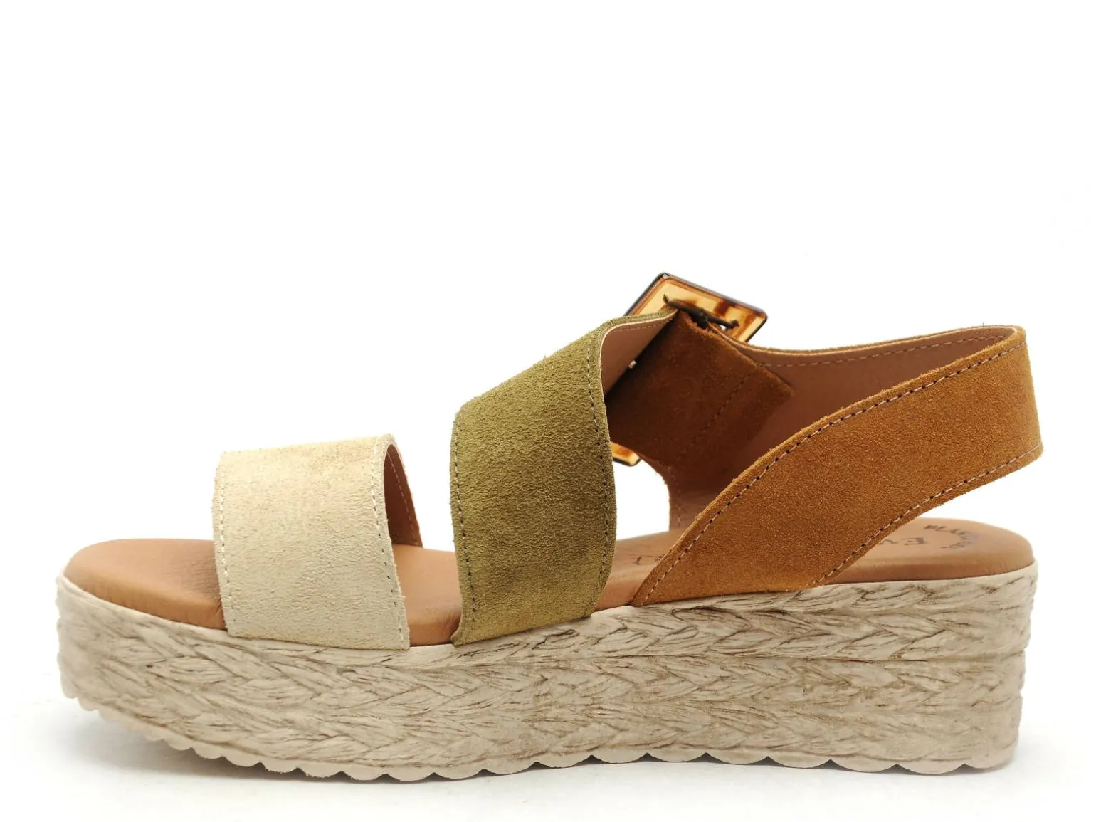 Eva Frutos 718 Beige Sandales à Talons Femme