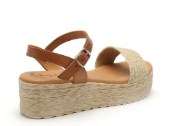 Eva Frutos 791 Beige Sandales à Talons Femme